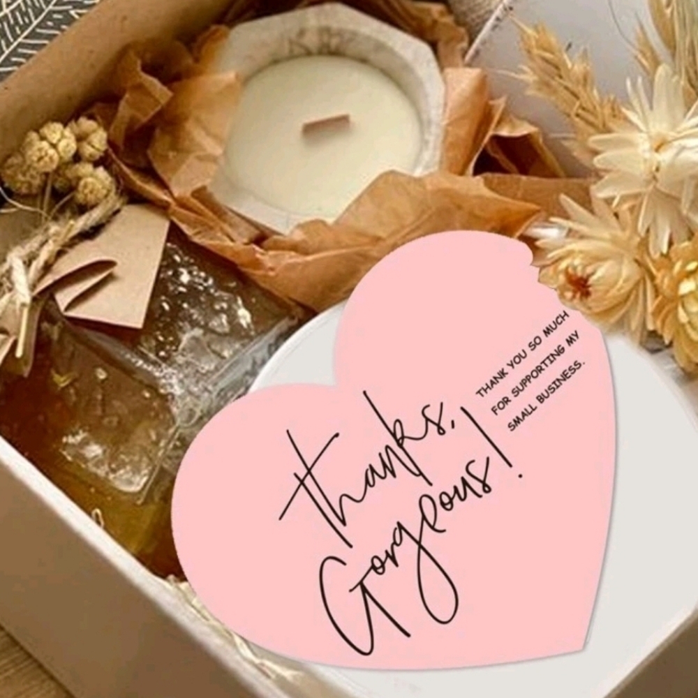 💕🔹️ 50 pack black thank you gorgeous cards for shipping packages ✨️🩷